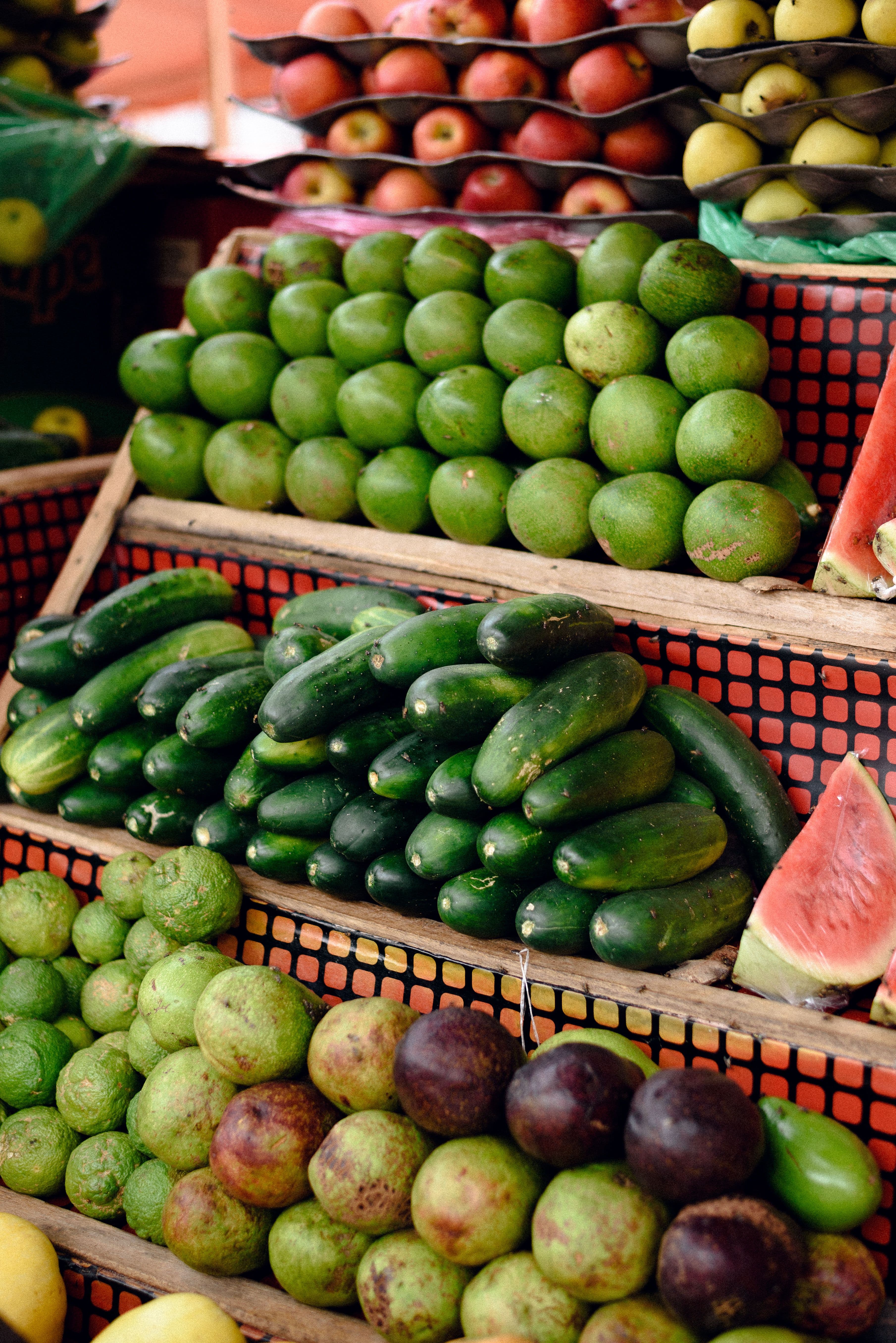 Aguacate, pepino y manzana